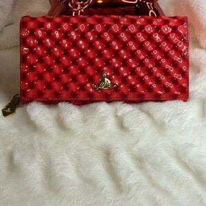 Vivienne Westwood Red Quilted Women's Bag